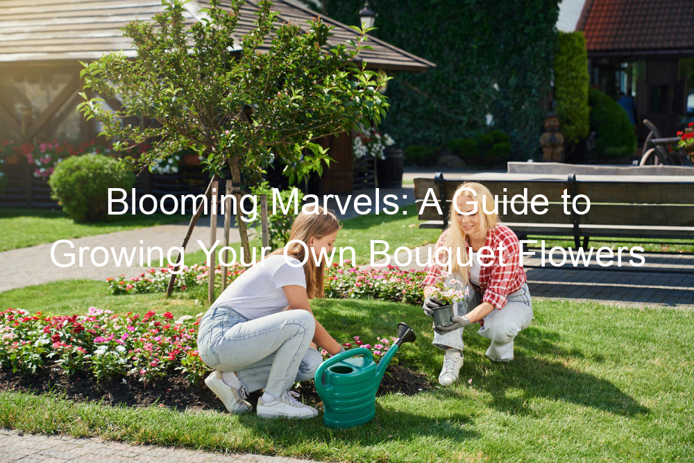 Blooming Marvels: A Guide to Growing Your Own Bouquet Flowers